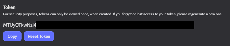 Discord Developer Portal window